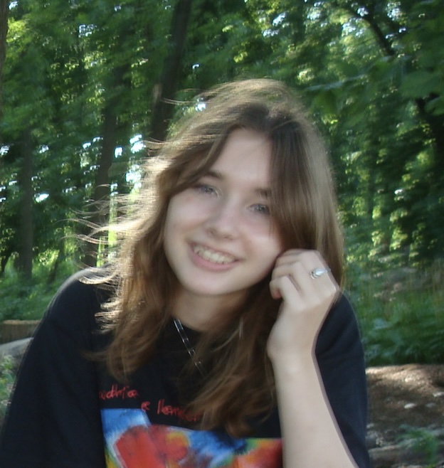 Picture of Ingrid Lyons-Carlson in the woods